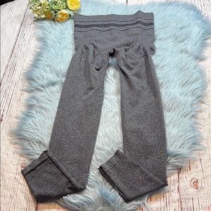 SANKOM Patent Activewear Leggings in Grey Melange Sz S/M